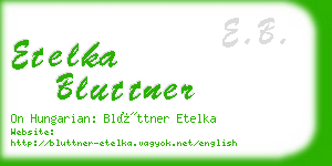 etelka bluttner business card